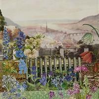 Das blau-lila Beet