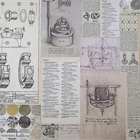 Schubladenkommode "Bauzeichnungen"