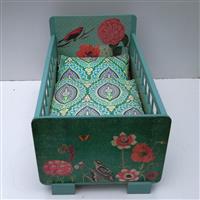 Großes Puppenbett "Leuchtendes Beet"   