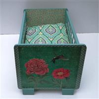 Großes Puppenbett "Kolibris"