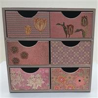 Kinderkommode "Rosa Blütenspiel" 