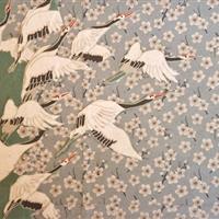 Mittelgroßer Puppenschrank "Kraniche"