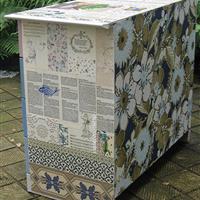 Sideboard "Blaues Geschirr"